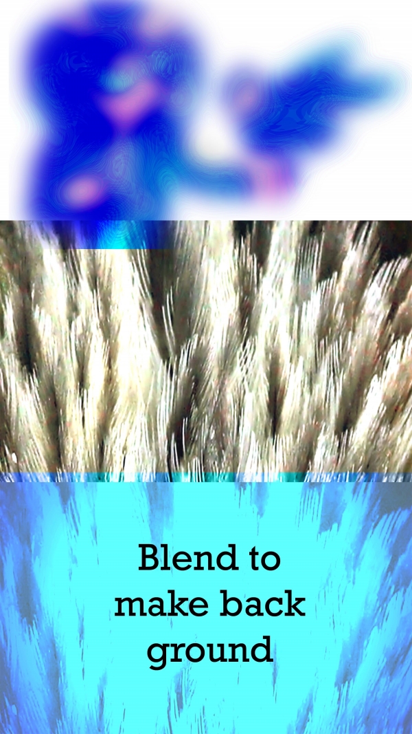 Creation of Friends in Blue Times: Step 12